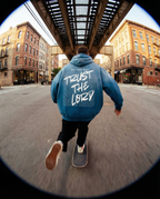 Trust the Lord Sunwashed Hoodie in Heavenly