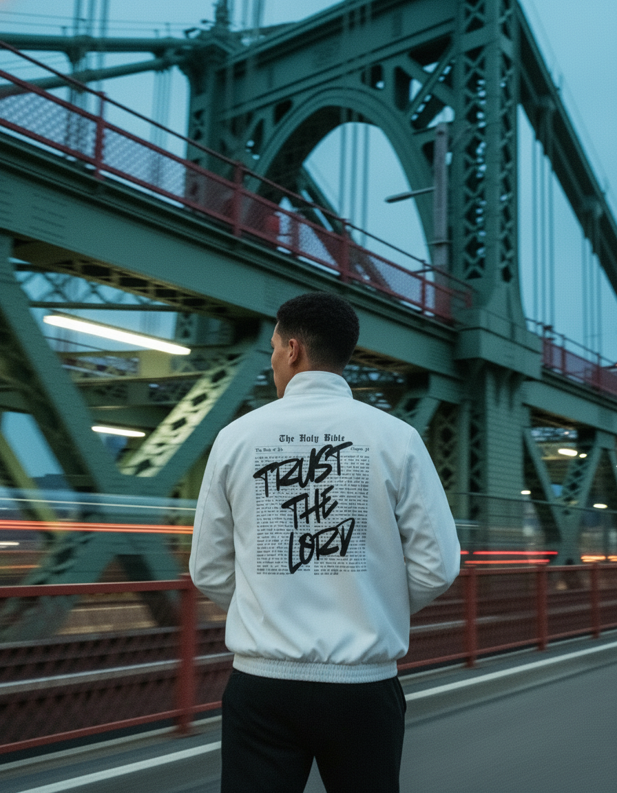 Trust the Lord Bomber Jacket