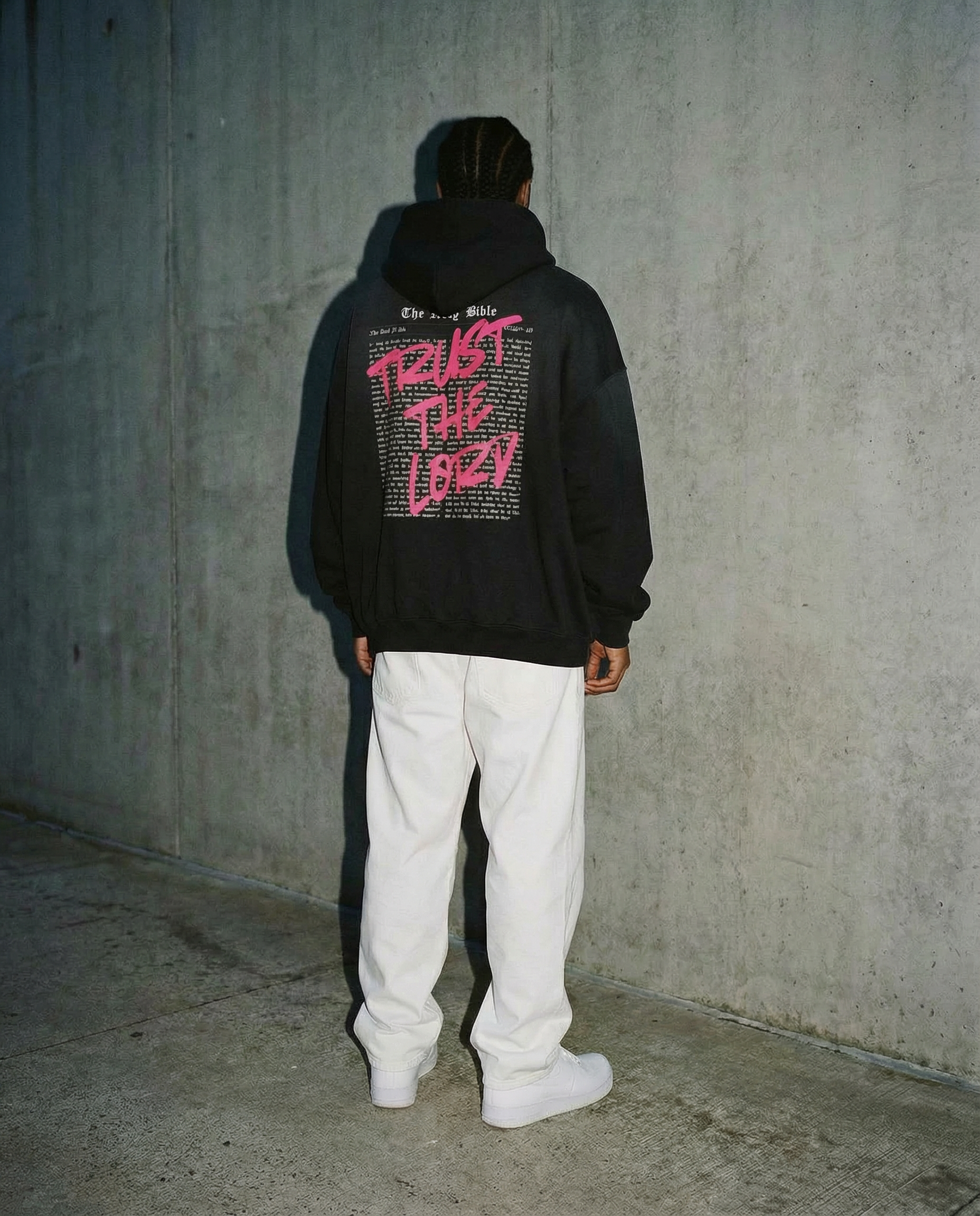 Trust The Lord Sunwashed Hoodie in Twist