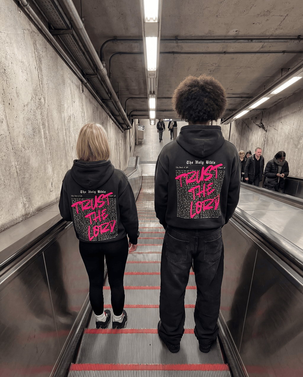 Trust The Lord Sunwashed Hoodie in Twist